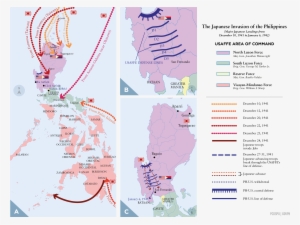 Japanese Invasion Of The Philippines - Map #3109412