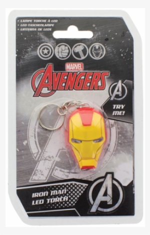 Marvel Comics Light-up Keychain Iron Man - Iron Man Helmet Led Torch #3111109