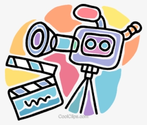 Motion Picture Camera With Clapper Board Royalty Free - Film #3111729