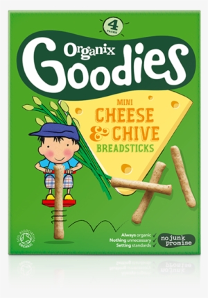Cheese & Chive Breadstick - Organix Goodies Mini Cheese Crackers #3111808