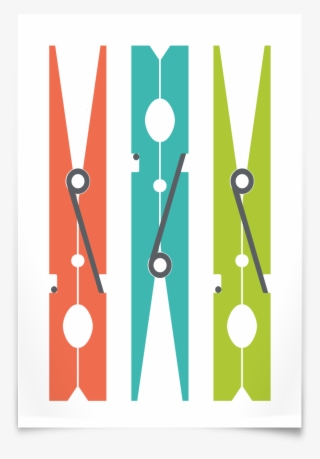 Clothespin Print - Laundry Room #3111933