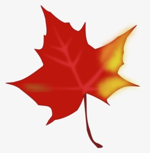 Maple Leaf Clipart Yellow Fall Leaf - Red Fall Leaf Clip Art #3112295