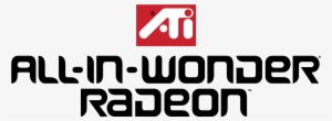 Ati All In Wonder Logo Png Transparent - All-in-wonder #3112632