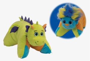 Flip 'n Play Friends 2 In 1 Plush To Pillow Troll To - 1toy Мягкая Игрушка Вывернушка 2 В 1 Единорог-дракон #3112636