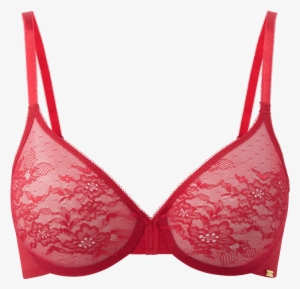 Glossies Lace Sheer Bra Red Product Front - Bra #3112768 Glossies Lace Sheer Bra Red Product Front - Bra #3112768