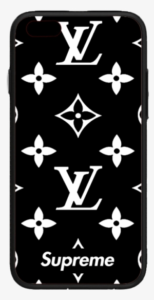 Black Designer Inspired Supreme Iphone Case - Louis Vuitton X Supreme Case #3113468