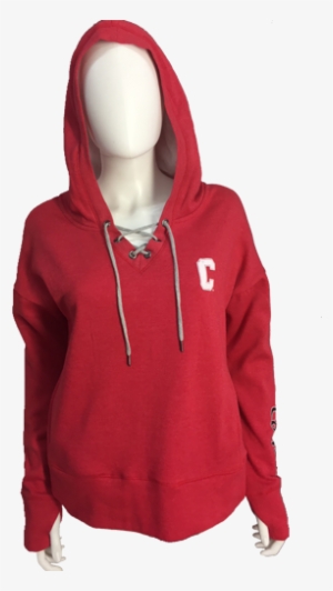 Women's Lace Up Hoodie - Hoodie #3113471
