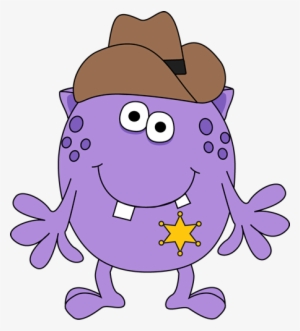 Monster Sheriff - Clipart Monster #3113689