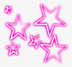 Stars Star Effect Ftestickers Stickers Autocollants - Estrellas Neon Png #3113847
