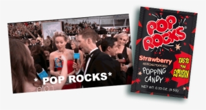 Pop Rocks In The Red Carpet - Pop Rocks Popping Candy, Strawberry - 0.33 Oz Pouch #3114913