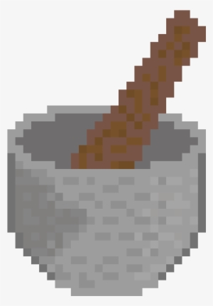 Mortar And Pestle - Alien Emoji Pixel Art #3115286