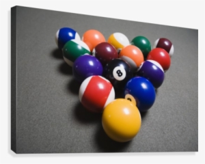 Pool Balls On A Billiard Table With The Eight Ball - Pool Balls On A Billiard Table #3115381