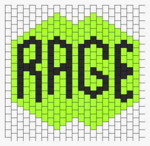 Rage Surgical Mask Bead Pattern - Surgical Kandi Mask Pattern #3116173