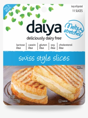 Daiya Dairy Free Shredded Shreds And Slices Make Convincing - Daiya Provolone Cheese Slices #3116237