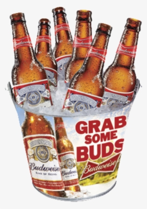 Budweiser Family Metal Bucket - Budweiser Grab Some Buds Full Color Beer Bucket #3117171