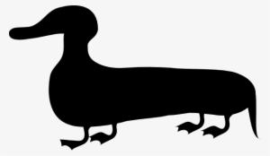 Wiener Dog Silhouette Png Weiner Duck3 Clipart - Weiner Duck #3117688