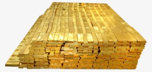 Gold Bricks Transparent Image - De Barras De Ouro #3118748