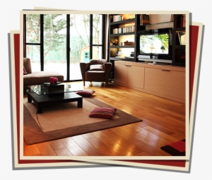 Hardwood Floored Living Room Hardwood Flooring - Floor #3118996