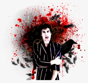 Please Pick Only One Post Type “ ” Damon Salvatore - Blood Splatter #3119638