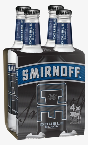 Smirnoff Ice Double Black Bottles 300ml 4 Pack - Double Blacks 4 Pack #3120212