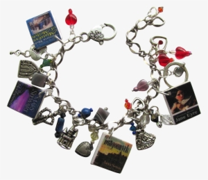 Gothic Romance Novel Charm Bracelet With Tiny Books - Bracelet #3121546