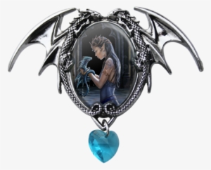 Water Dragon Cameo Necklace Anne Stokes Elf Maiden - Anne Stokes Water Dragon Cameo #3121666