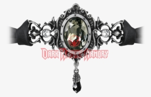 Alchemy Gothic The St Petersburg Tear Choker Necklace - "st. Petersburg Tear Choker" #3121784