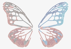 Butterfly Wing With Nailhead Combination - Brush-footed Butterfly #3122135