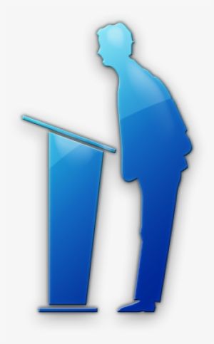 Drawing Vector Person - Blue Presenting Icon #3122712