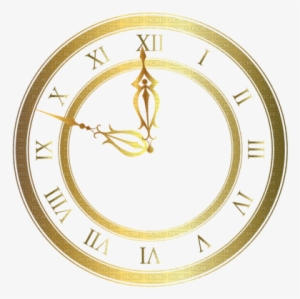 Kaz Creations Deco Gold Clock - Clock Face Transparent Background #3123064
