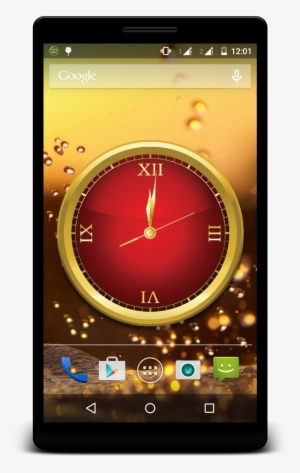 Gold Clock Live Wallpaper - Smartphone #3123205