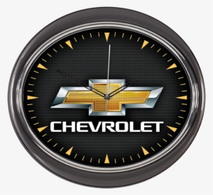 Chevrolet Gold Bt Wall Clock - Chevrolet Bowtie Flag-black #3123447