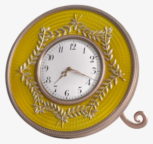 Russian Silver-gilt, Gold & Enamel Desk Clock - Silver-gilt #3123622