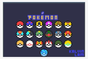 Legit Pokeballs Pixel Art - Pokeball Perler (with Or Without Keychain) #3124180