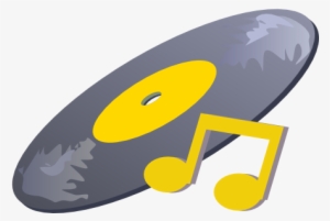 This Free Clipart Png Design Of Record With Musical - Free Music Clip Art #3124390