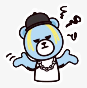 Krunk Yg Ygent Kpop Bear Stickers Png - Yg Entertainment #3124852
