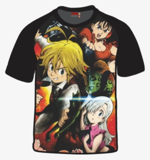 Camiseta Nanatsu No Taizai Meliodas X Elizabeth X Diane - Nanatsu No Taizai S1 #3124856