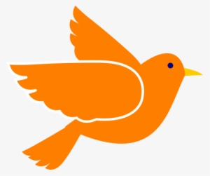Orange Bird Clip Art - Blue Bird Clip Art #3127990