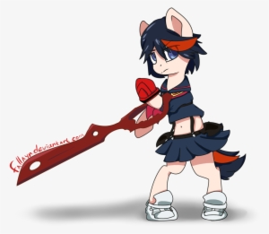 Fallayn, Kill La Kill, Ponified, Ryuko Matoi, Safe, - Mlp Kill La Kill Ryuko #3128201