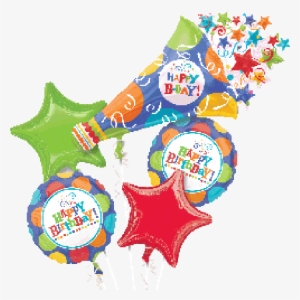 Birthday Fever Horn Balloon Bouquet - Birthday Horn #3128353