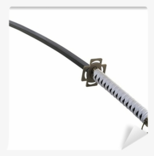 Katana Sword Isolated On White Wall Mural • Pixers® - Katana Blanc Et Noir #3129158