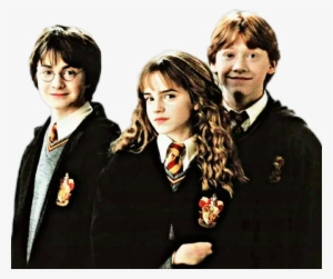 Sticker Harrypotter Hermionegranger Ronweasley Golde - Harry Ron And Hermione #3129987