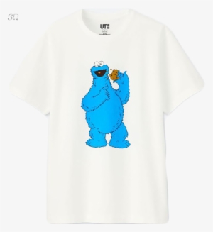 Kids Kaws X Sesame Street T-shirt - Kaws Sesame Street Cookie Monster #3130177