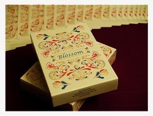 Image Is Loading Blossom Deck Fall Platinum Metallic - Red Tune Playing Cards #3130263