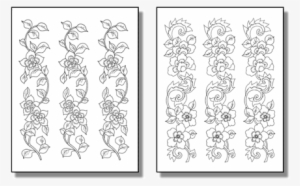 Stick 'n Burn Flower Vines Pack - Wood Burning Flower Design #3130381
