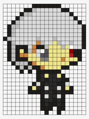 Kaneki Ken Chibi 2 Perler Bead Pattern / Bead Sprite - Pixel Art Tokyo ...