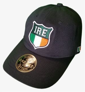 Irish Cap Shield Dad Hat Black - Hat #3132016