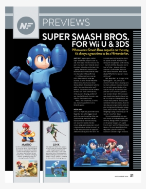 02-megamanonepage - Super Smash Bros. For Nintendo 3ds - Mewtwo Dlc #3132690