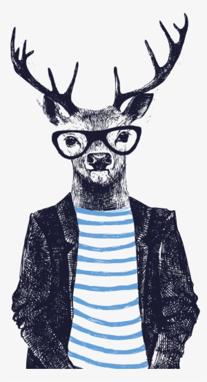 Welcome-hirsch - Hipster Deer #3133245
