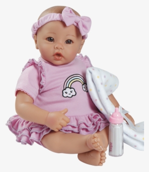 Adora Real Baby Doll Baby Time Baby Lavender 01 1rs - Baby Doll #3133644